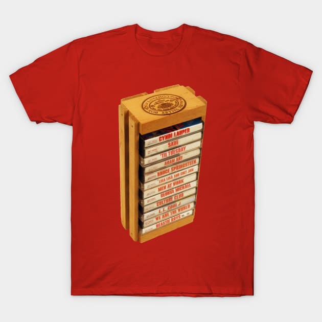 Napa Valley 80s Cassette Tapes: Version 3 T-Shirt by HustlerofCultures